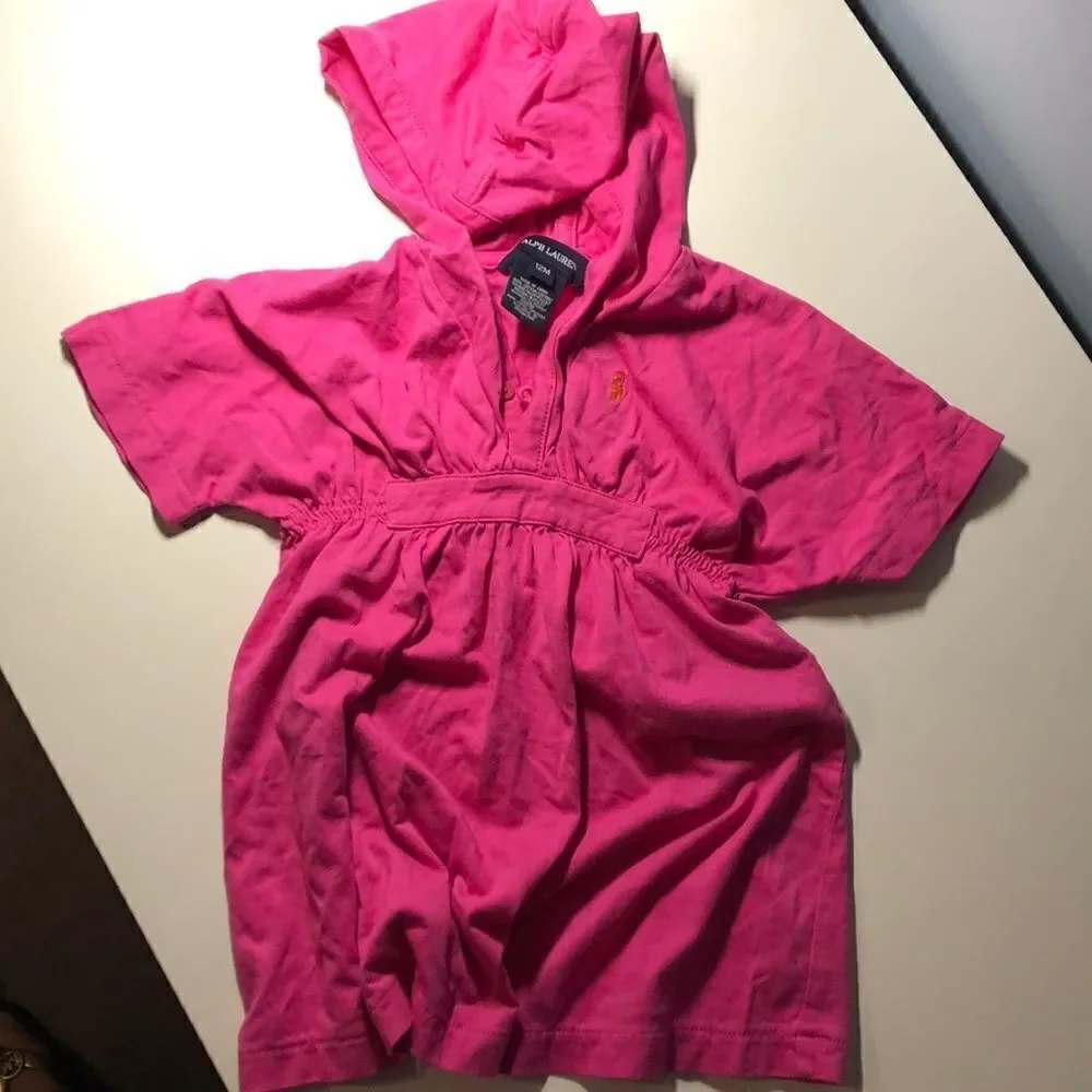 12 M Ralph Lauren Pink Sun Dress
